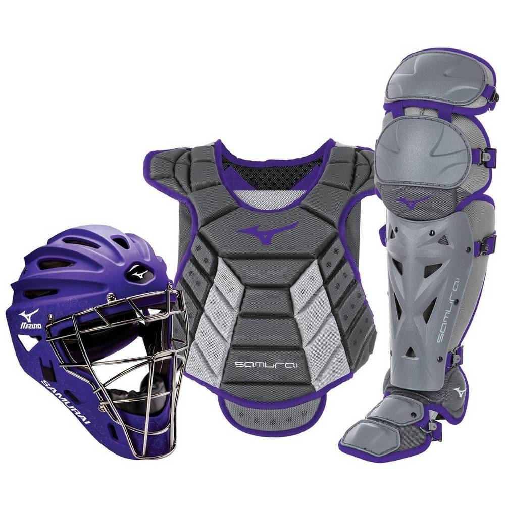 Catchers Gear Mizuno Samurai Boxed (14-15") - Mulher - Cinzentas/Roxo - JORGH2504